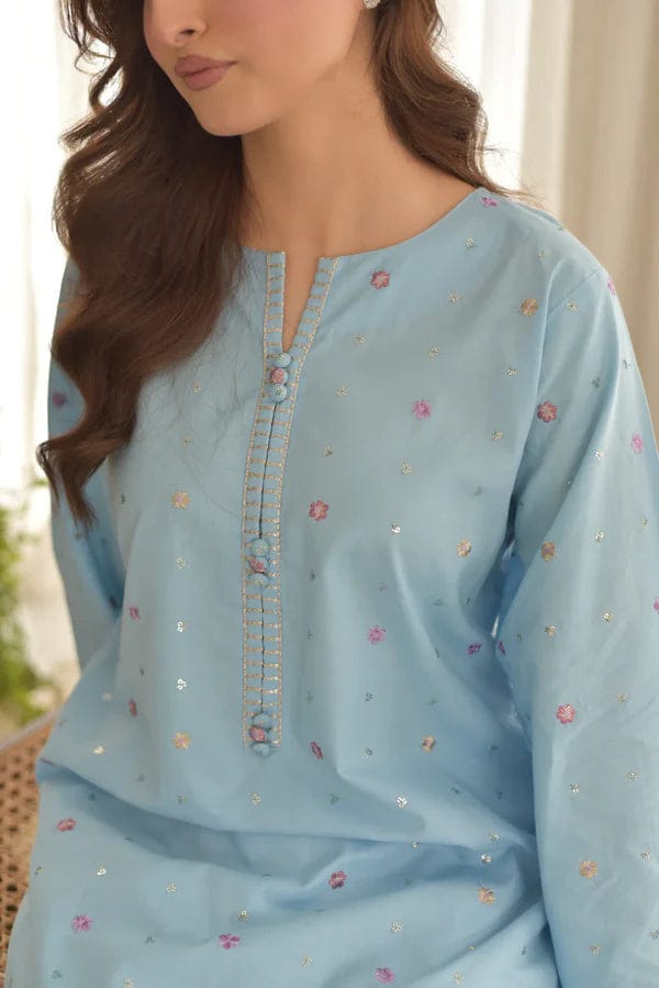 AQUA  EMBROIDERY 3PC