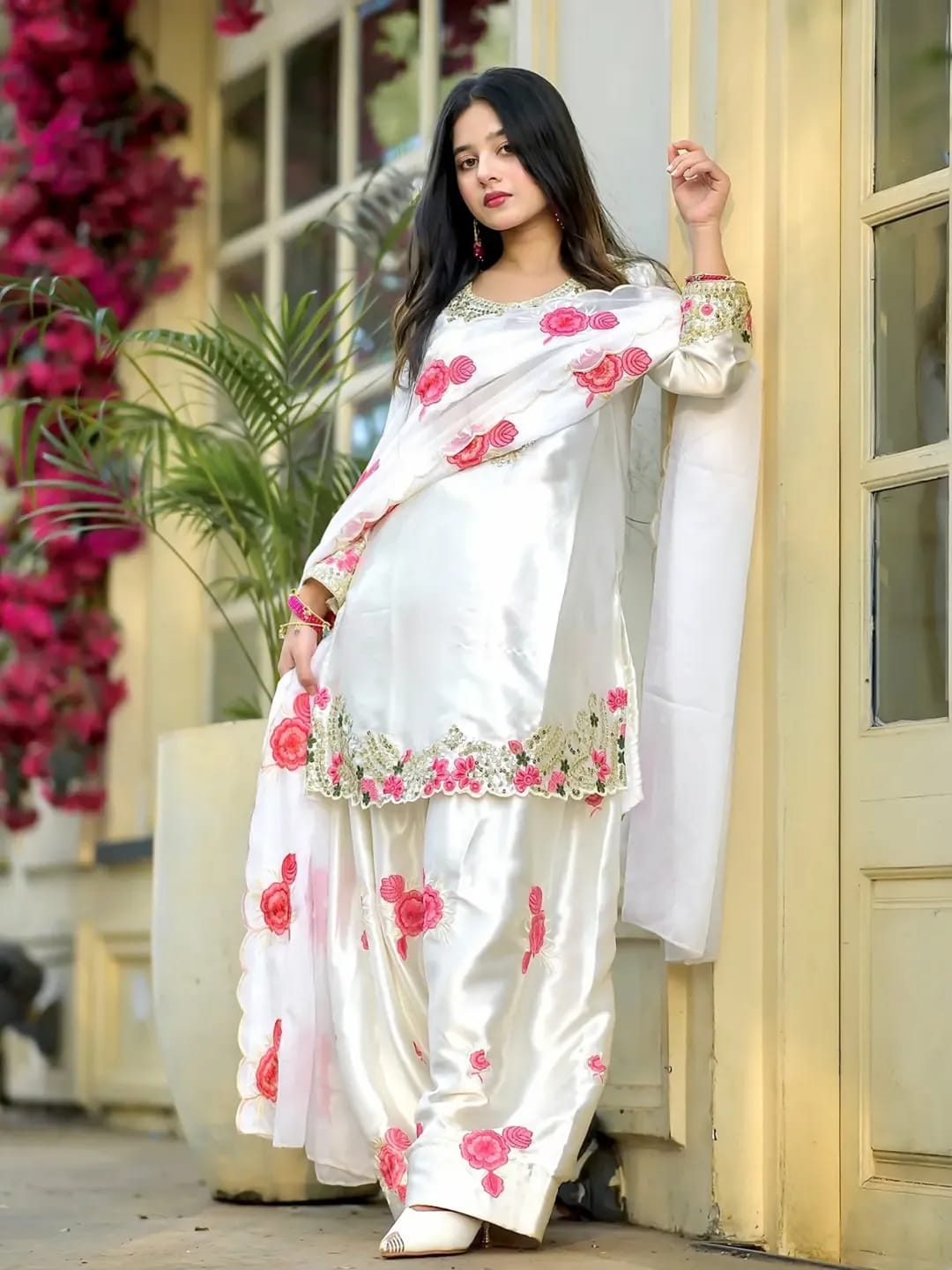 Embroidered Kurta Palazzo