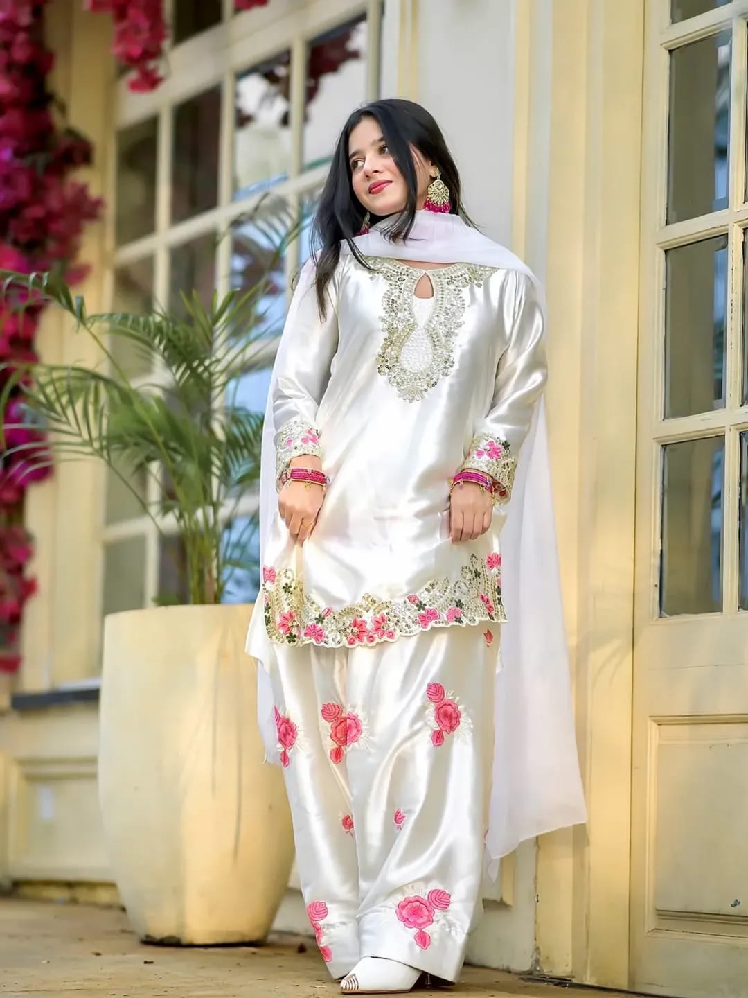 Embroidered Kurta Palazzo