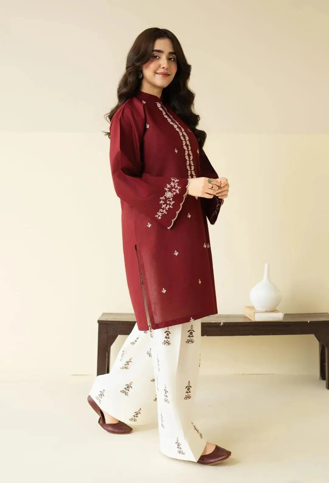 Zarf Emb 2pc (Marina stuff) Ramzan offer 70% discount MWF COLLECTION